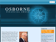 Tablet Screenshot of osbornefinancialgroup.com